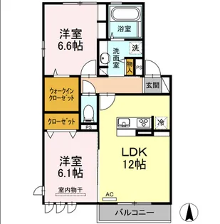 エニシャス【1階】の間取り