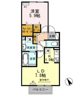 ビューラー・コロラルド【2階】の間取り