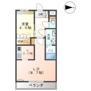 フォレストヴィラ【203号室】の間取り