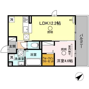 アイリスガーデン【2階】の間取り