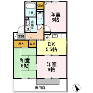 エクセレント柿本 A棟【2階】の間取り
