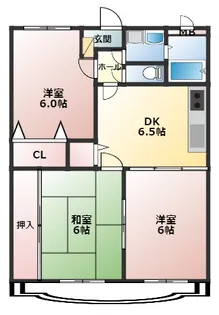 ラ・フォーレ峯【202号室】の間取り