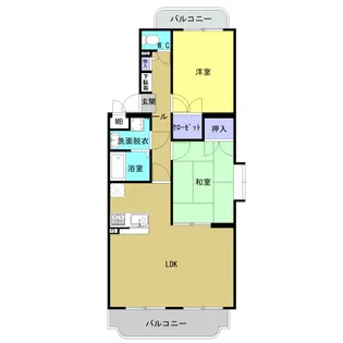 サニーサイドKⅠ【302号室】の間取り