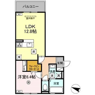 Crea Inn(クレア イン)【105号室】の間取り