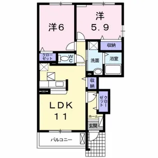 ブローテ【1階】の間取り