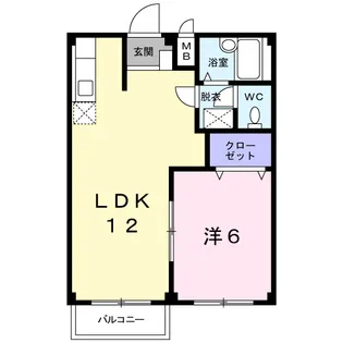 グリス・ド・ブランチェ1【2階】の間取り