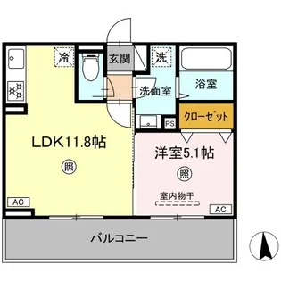 ロータスヒルA【2階】の間取り