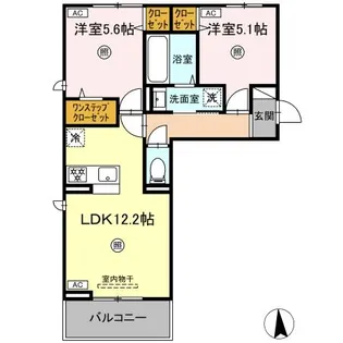 ロータスヒルA【3階】の間取り