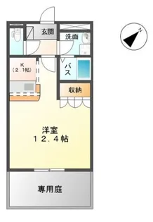 ファームハウス・ヒーロー【1階】の間取り