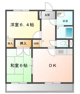 シャンティ【108号室】の間取り