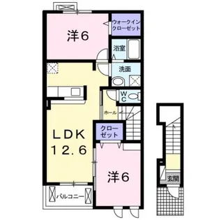 フラワーコート ネオ【2階】の間取り