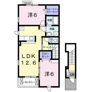 フラワーコート ネオ【2階】の間取り