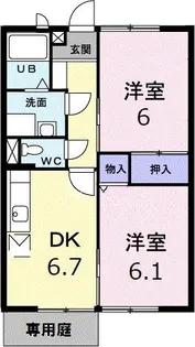 サニ−コ−ト【1階】の間取り