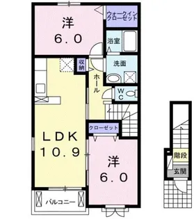 サン ヒルズ【2階】の間取り