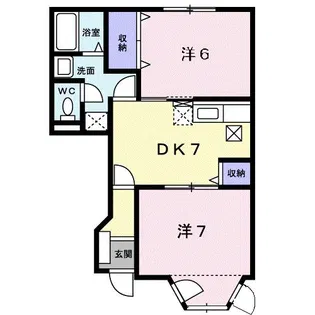 ビューテラスユウⅠ【1階】の間取り