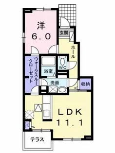ピュールソレイユⅡ【103号室】の間取り