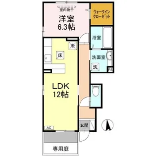 サンハイム中央公園【101号室】の間取り