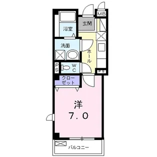 ディアコート天山【202号室】の間取り