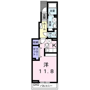 1Rの間取り画像