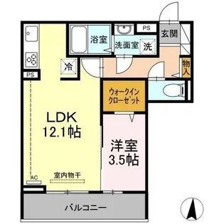 レジデンスSUMIHOUⅢ【203号室】の間取り