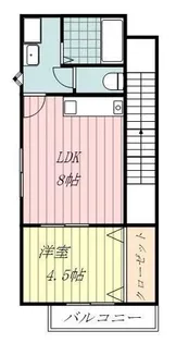 ディライト中村【202号室】の間取り