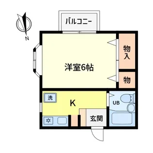 コーポ蔵【202号室】の間取り