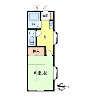 コーポ双葉【201号室】の間取り