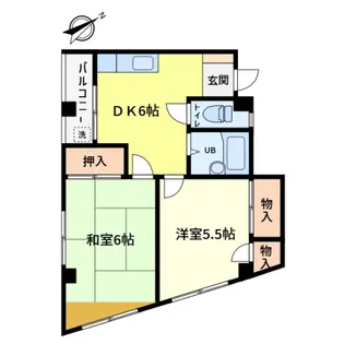 立山ハイツ【302号室】の間取り