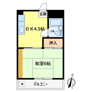 ポム・サンセイドビル【202号室】の間取り