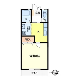 フリーデ2【1階】の間取り