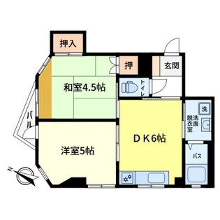 2DKの間取り画像