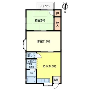 コーポフローラ【201号室】の間取り