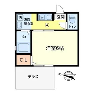 グリーンガーデン【102号室】の間取り