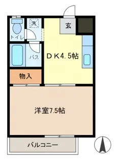 メゾンふじ【302号室】の間取り