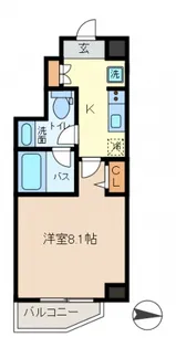 リュクス東金町【201号室】の間取り