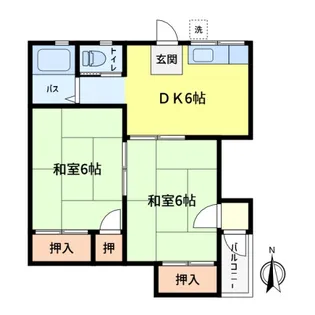 ダイエイコーポ【202号室】の間取り