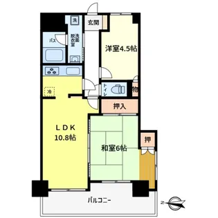 グリーンパーク水元Ⅶ【305号室】の間取り