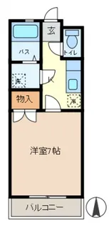 フリーデ【105号室】の間取り