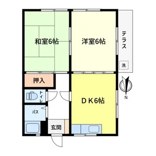 コーポ田中【101号室】の間取り