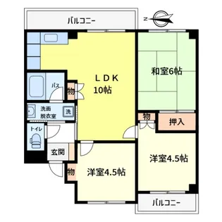 リヴィエールⅡ【302号室】の間取り