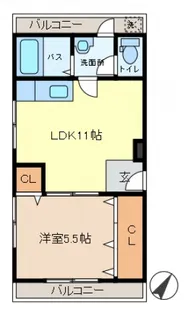 第2三協ビル【201号室】の間取り