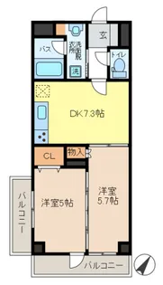 アクトヒルズ金町【6階】の間取り