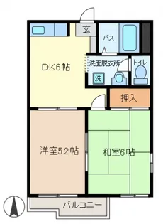 オレンジハウス3【2階】の間取り
