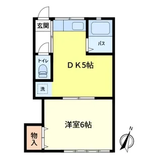 村上コーポ【102号室】の間取り