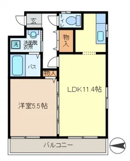 コンフォートヴィレッジ金町【402号室】の間取り