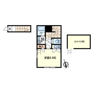 ファーストシーン新宿Leys【A号室】の間取り