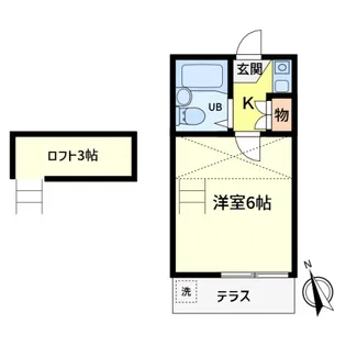 レオパレス金町第6【102号室】の間取り