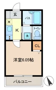 パサージュ東金町【2階】の間取り
