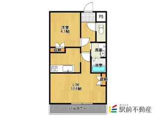 メゾン・ルナベリー【102号室】の間取り