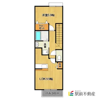 ベル・メゾン壱番館【202号室】の間取り